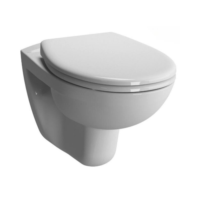 Grohe Pack WC Bâti-autoportant Rapid SL + WC suspendu Vitra Normus + Abattant softclose + Plaque chrome (ProjectNormus-2) 1
