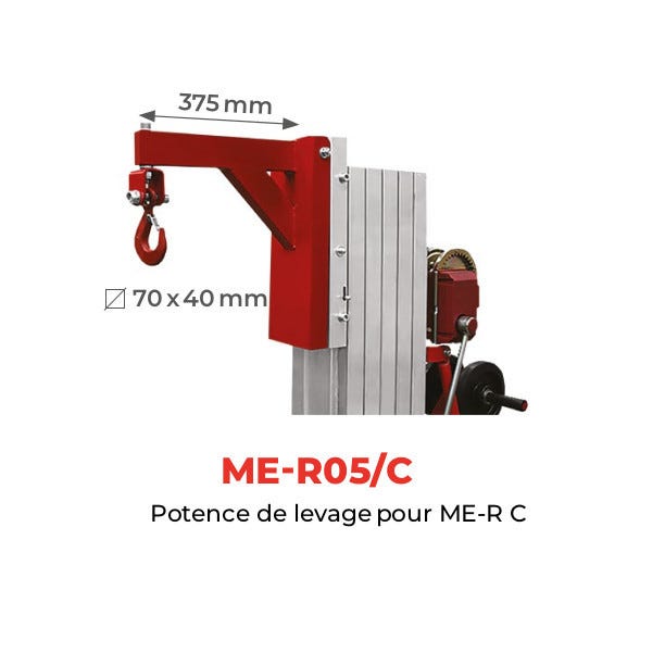 Potence de levage ME-R05/C pour élévateur positionneur manuel ME-R C Stockman 1