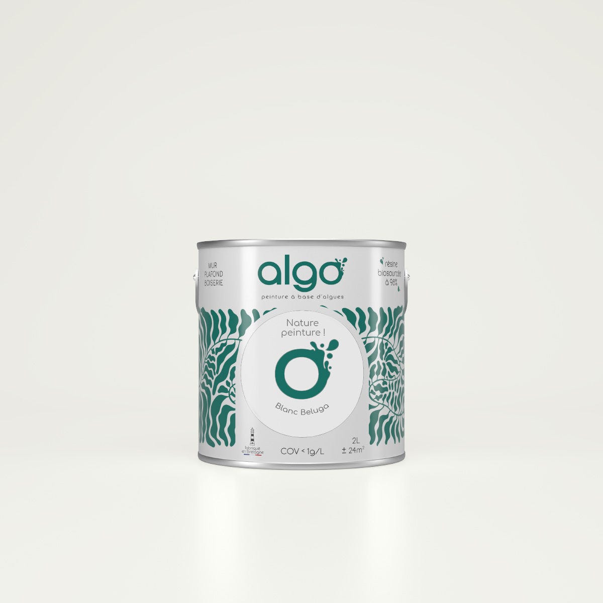Peinture Algo - Blanc Béluga - Satin - 0.5L 0