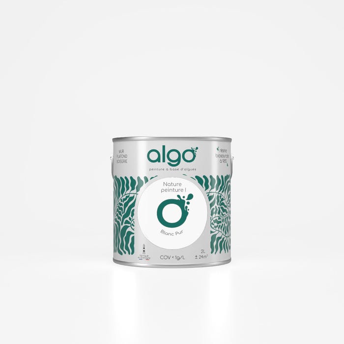 Peinture Algo - Blanc Pur - Satin - 0.5L 0