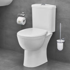 WC à poser sans bride GROHE Bau Ceramic Quickfix avec abattant frein de chute declipsable + nettoyant 1