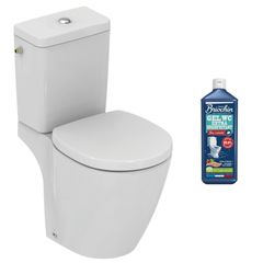 WC à poser angle Ideal Standard Connect space avec abattant + nettoyant