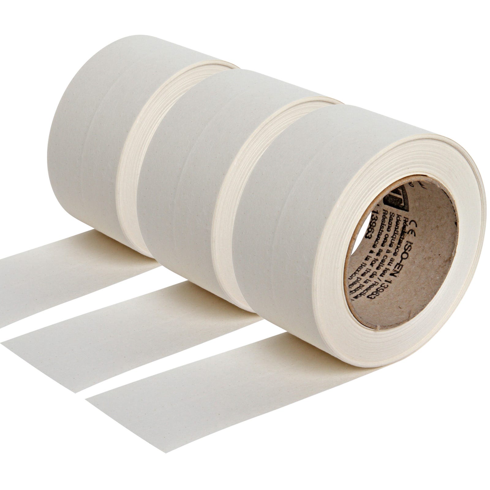 Lot de 3 bandes joint papier kraft Semin pour réaliser les joints des plaques de plâtre en association avec un enduit - 23 m sous blister 0