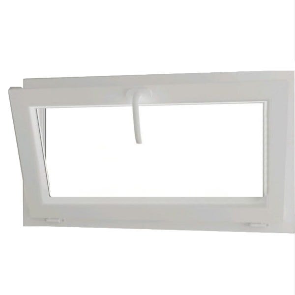 Fenêtre PVC abattant H 60 x L 100 cm avec poignée 1
