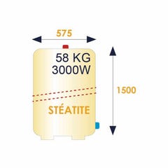 Chauffe-eau électrique Steatis 200L stable - 282098 - THERMOR 2
