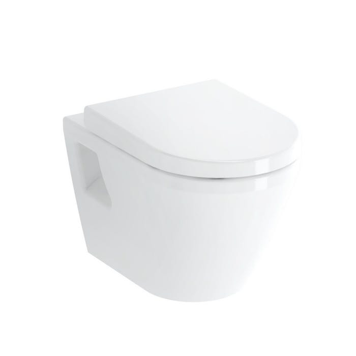 Grohe Pack WC Bâti Autoportant Rapid SL + WC suspendu Integra avec abattant + Set habillage + Plaque chrome mat 2