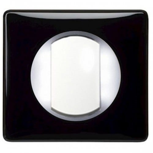 interrupteur à couronne lumineuse - Témoin ou lumineux - Céliane Laqué Noir complet Non Legrand 0