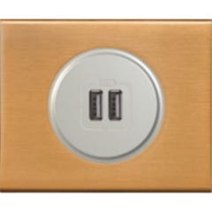 Chargeur USB-A Céliane Bronze Doré complet Non Legrand