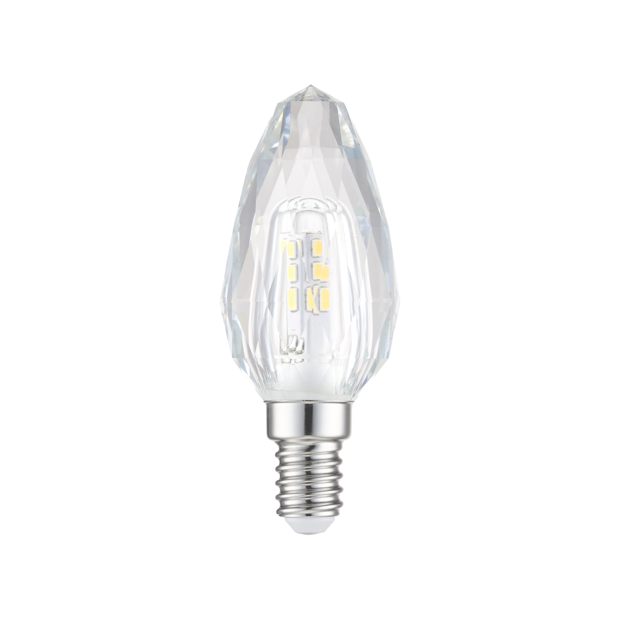AMPOULE C37 SMD VERRE TRANSPARENT E14 3,5W 4000K 300LM