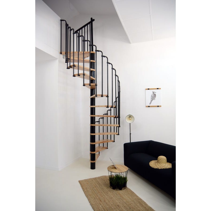 Escalier en colimaçon gain de place PARIS - 120 x 60 cm 0