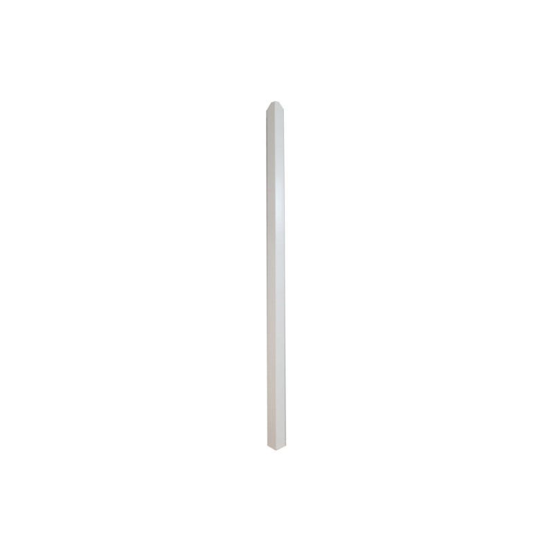 Poteau d'angle pour verrière d'intérieur en aluminium VERREA - Blanc - 123 cm 0