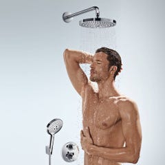 Lot robinet douche encastré thermostatique HANSGROHE Ecostat S + Douche de tête Raindance S 240 Design rond 1