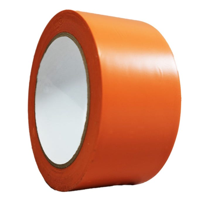 Lot de 108 Rubans adhésifs PVC orange bâtiment 50 mm x 33 m - Rouleau adhésif TECPLAST 3