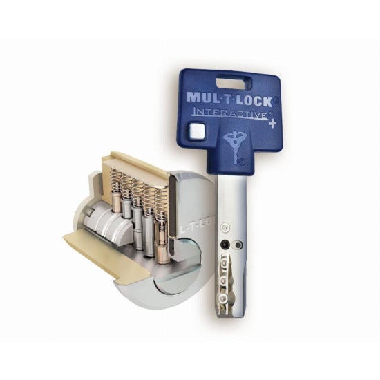 Cylindre MTL600 262S+ 80 40-40 NM PAN MUL-T-LOCK 3 clés PVC bleues B.R.- EUM6P4040XX3PBLVR 0