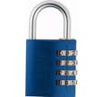 Cadenas à combinaison ABUS aluminium 145/40 Bleu Lock-Tag - 48807