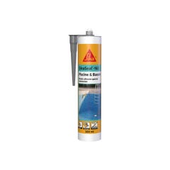 Mastic silicone SIKA Sikaseal - 163 Piscine & Bassin - Gris - 300ml 0