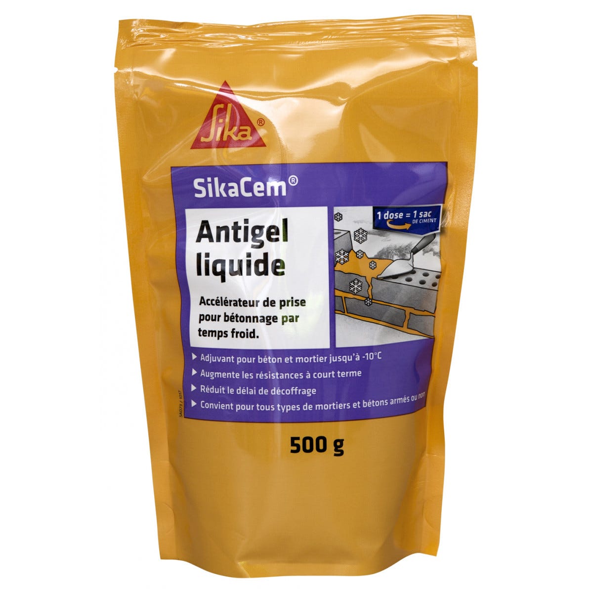 Antigel Liquide Accélérateur Pour Bétons Et Mortiers Sikacem Antigel Liquide 0