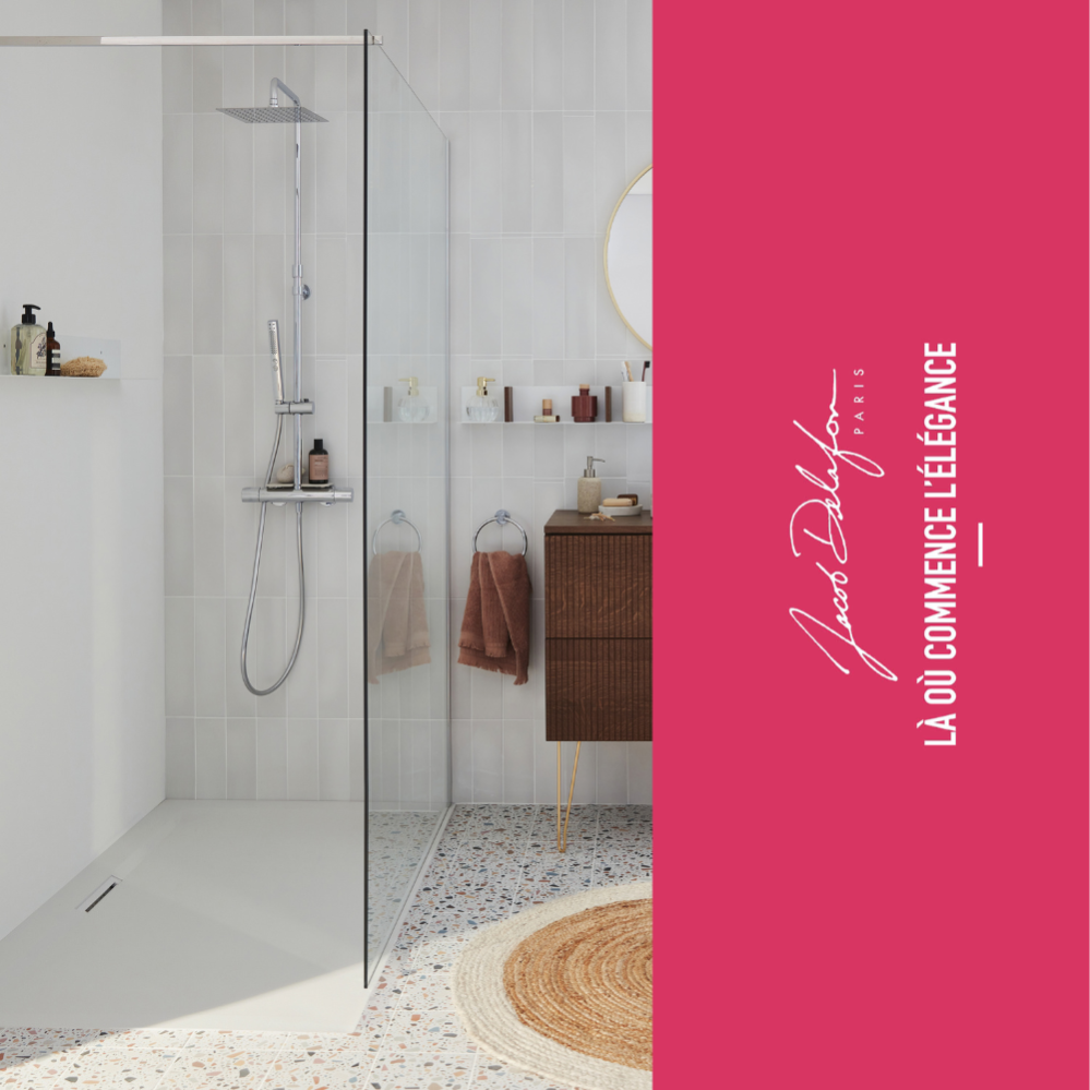Paroi de douche fixe 200x120 JACOB DELAFON Contra
