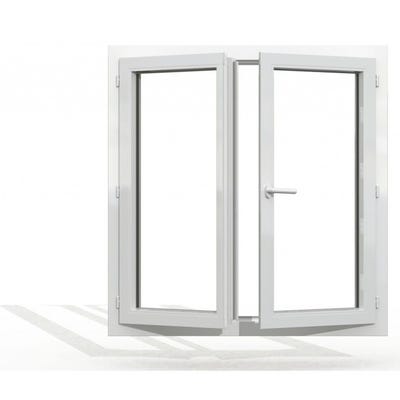 Fenêtre PVC 2 vantaux H 155 x L 80 cm OF avec poignée 1