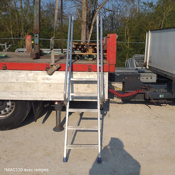 Echelle d'accès camion 5 marches - Fixation par aimants - Sans rampes - MAC140-SR 3