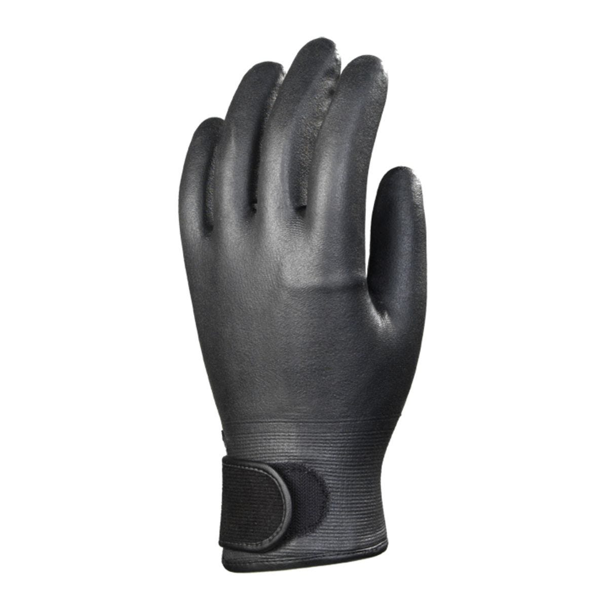 Lot de 10 gants EUROFLEECE nylon enduits mousse nitrile noir - Coverguard - Taille L-9 0