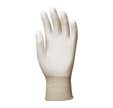 Gants polyester blanc, doigts enduits PU blanc - Coverguard - Taille S-7