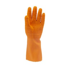 Gants latex crépé orange 34 cm qualité sup. - COVERGUARD - Taille M-8 1