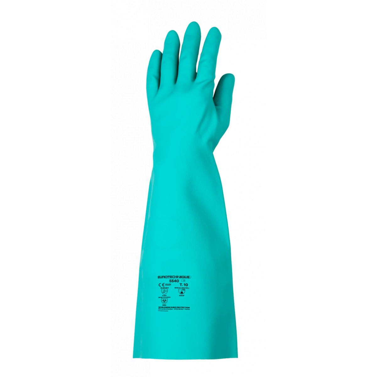 Lot de 6 gants Nitrile plus 5540 vert, 45 cm, ép. 0.56 mm - Coverguard - Taille 2XL-11