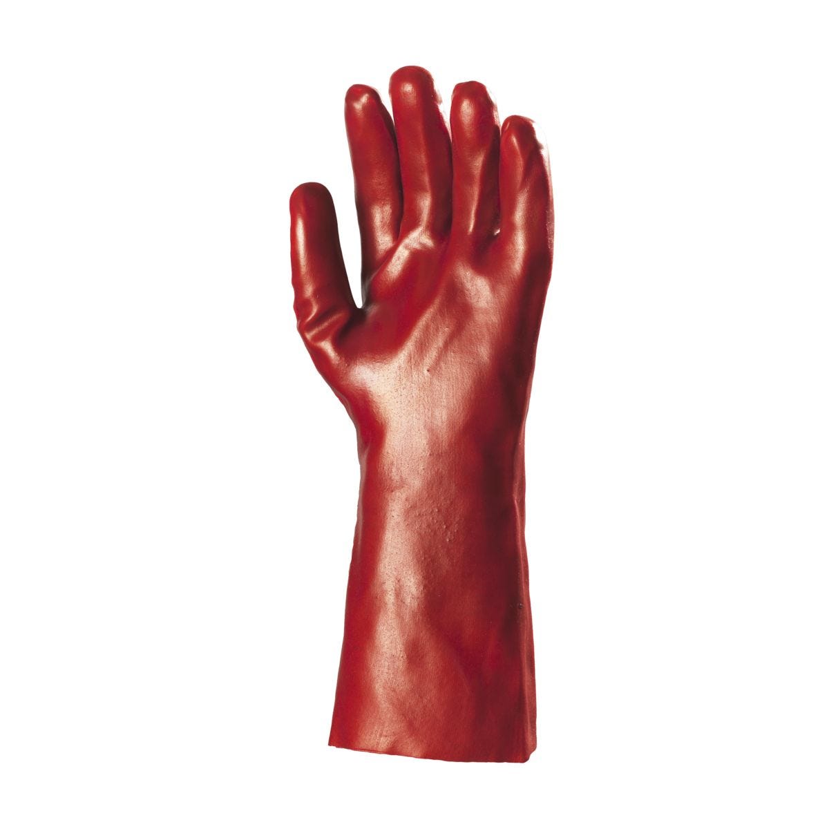 Gants PVC rouge enduit, standard, 35 cm - COVERGUARD - Taille XL-10 1