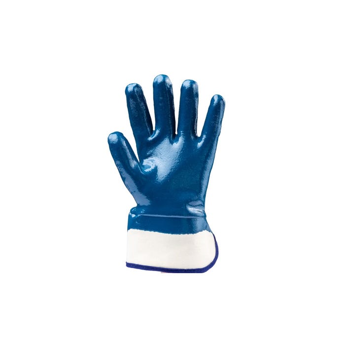 Gants nitrile bleu dble enduct, m.sécu. stand. - Coverguard - Taille XL-10 1