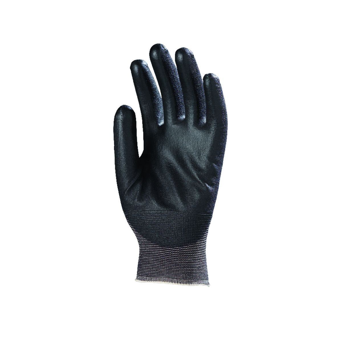 Gants EUROLIGHT nylon noir paume enduite PU noir - COVERGUARD - Taille L-9 1