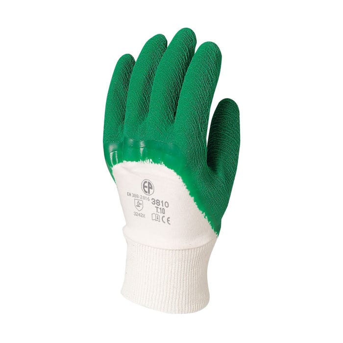Gants latex crépé vert qualité supérieure - COVERGUARD - Taille S-7 0