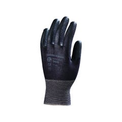 Gants EUROLIGHT nylon noir paume enduite PU noir - COVERGUARD - Taille XS-6