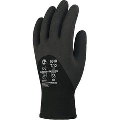 Lot de 10 paires de gants EUROWINTER enduit mousse latex noir dos aéré - COVERGUARD - Taille L-9 2