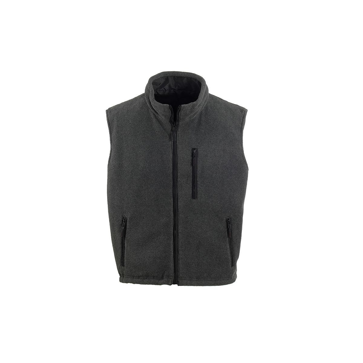 CARISTE Gilet Froid réversible noir, Polyester Oxford + Polaire 280g/m² - Coverguard - Taille 2XL 1