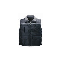 CARISTE Gilet Froid réversible noir, Polyester Oxford + Polaire 280g/m² - Coverguard - Taille M
