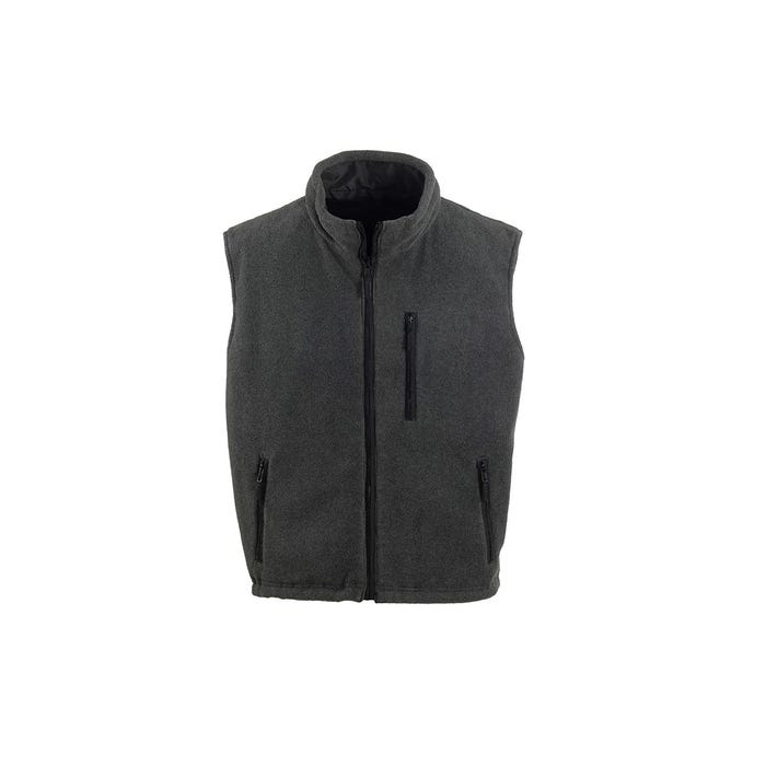 CARISTE Gilet Froid réversible noir, Polyester Oxford + Polaire 280g/m² - Coverguard - Taille M 1