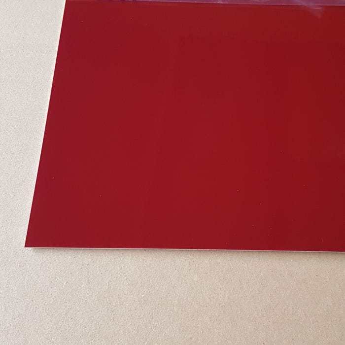 Crédence Aluminium Rouge Pourpre RAL 3004 B H 60 cm x L 120 cm 1