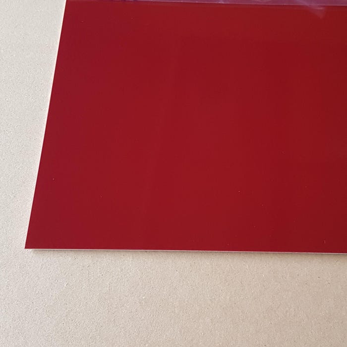 Crédence Aluminium Rouge Pourpre RAL 3004 B H 30 cm x L 50 cm 1