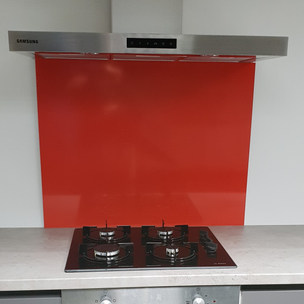 Crédence Aluminium Rouge Sécurité Ral 3020 B H 20 Cm X L 60 Cm