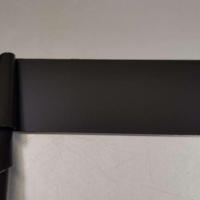 Crédence Aluminium Noir RAL 9005 mat H 25 cm x L 130 cm 1