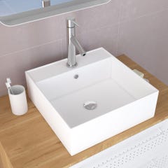 Vasque à poser carrée en céramique - 41x41x15cm - SQUARY 2