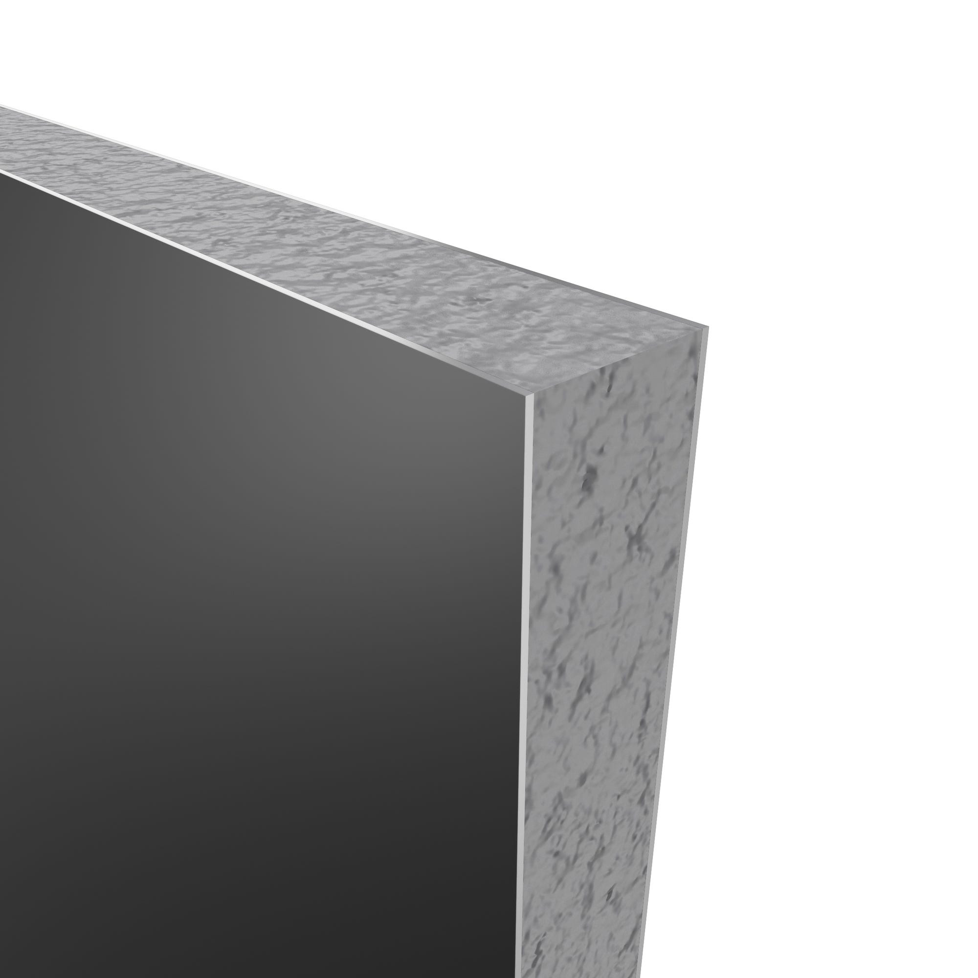 Pack de 2 Panneaux Muraux Aluminium NOIR 90+90x210 cm avec Profilés ANODISE BRILLANT - WALL'IT 1