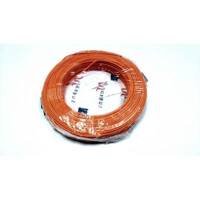 Nexans 01225053 Bobine de fil Electrique 2,5mm Orange Long 100m [ H07V U PASSEO 1 ] 1
