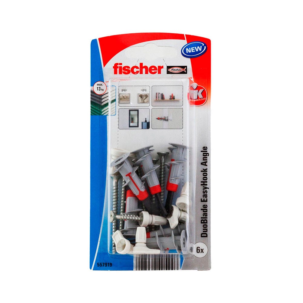 Blister 6 clous angles Duoblade EasyHook FISCHER - 96361 4