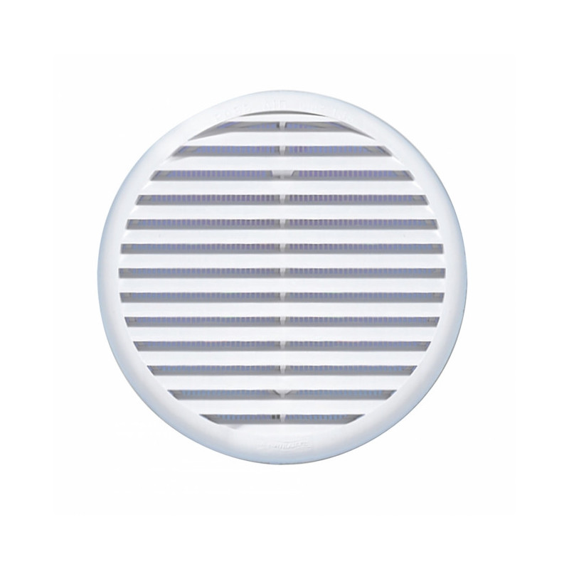 Grille plastique ronde à clips auto-ajustables Ø135mm - avec moustiquaire AUTOGYRE