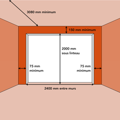 Porte de garage sectionnelle chêne doré motorisée l.240 x H.200 cm x Ep.40 mm 2