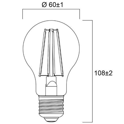 Lampe TOLEDO RT GLS CL 827 E27 4,5W - SYLVANIA - 29323 2
