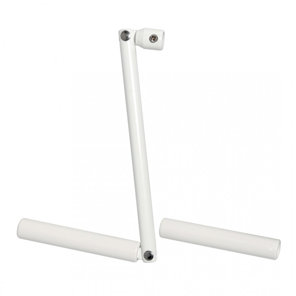 Manivelle acier sans tige ronde Ø 12mm pour volet roulant - Blanc