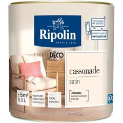 Ripolin Peinture Murale Toutes Pieces - Cassonade Satin, 0,5l 0